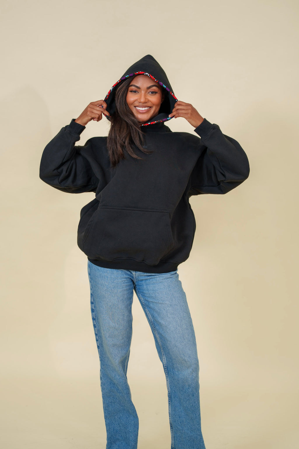 Kente trim Hoodie