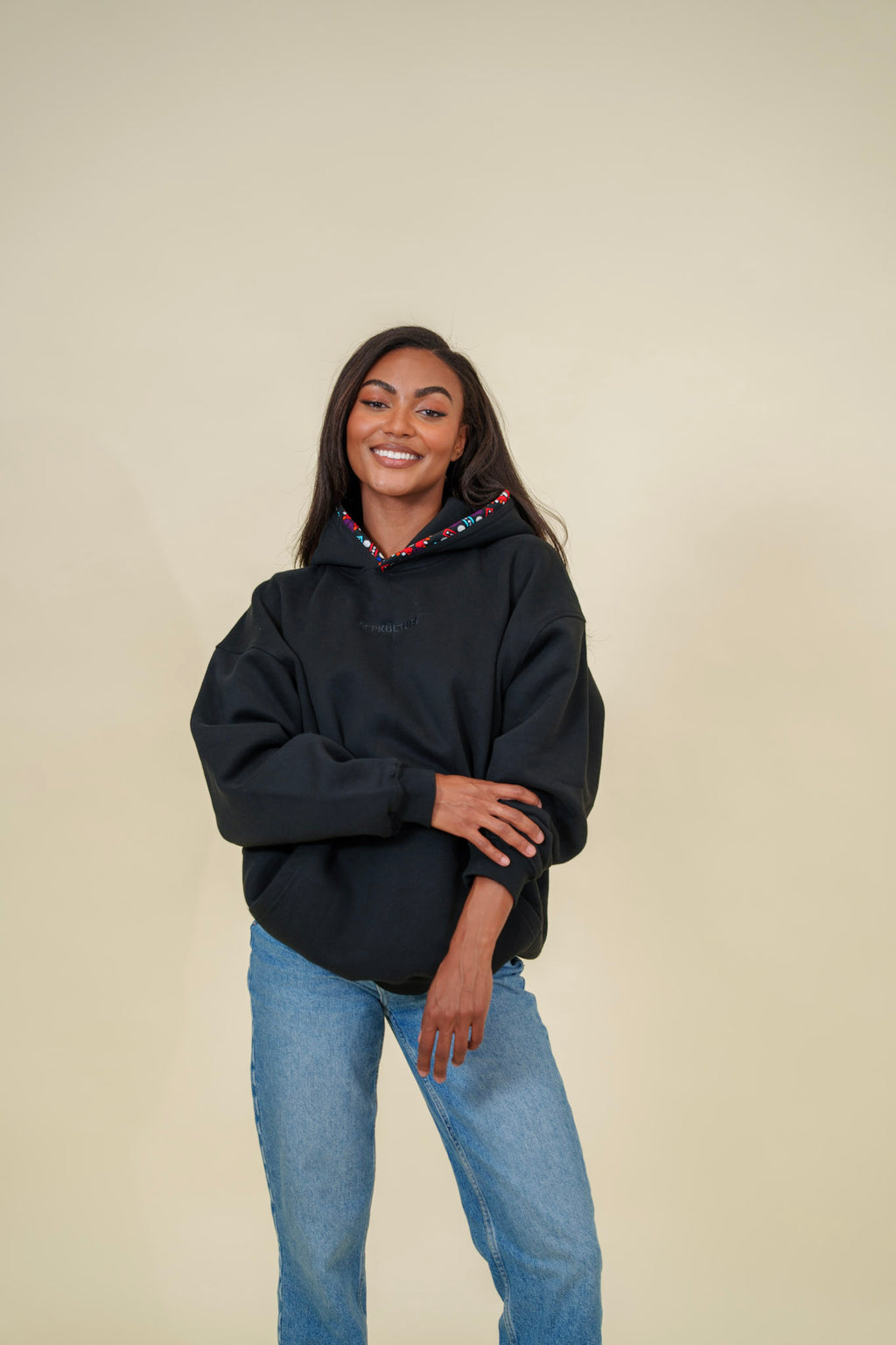 Kente trim Hoodie