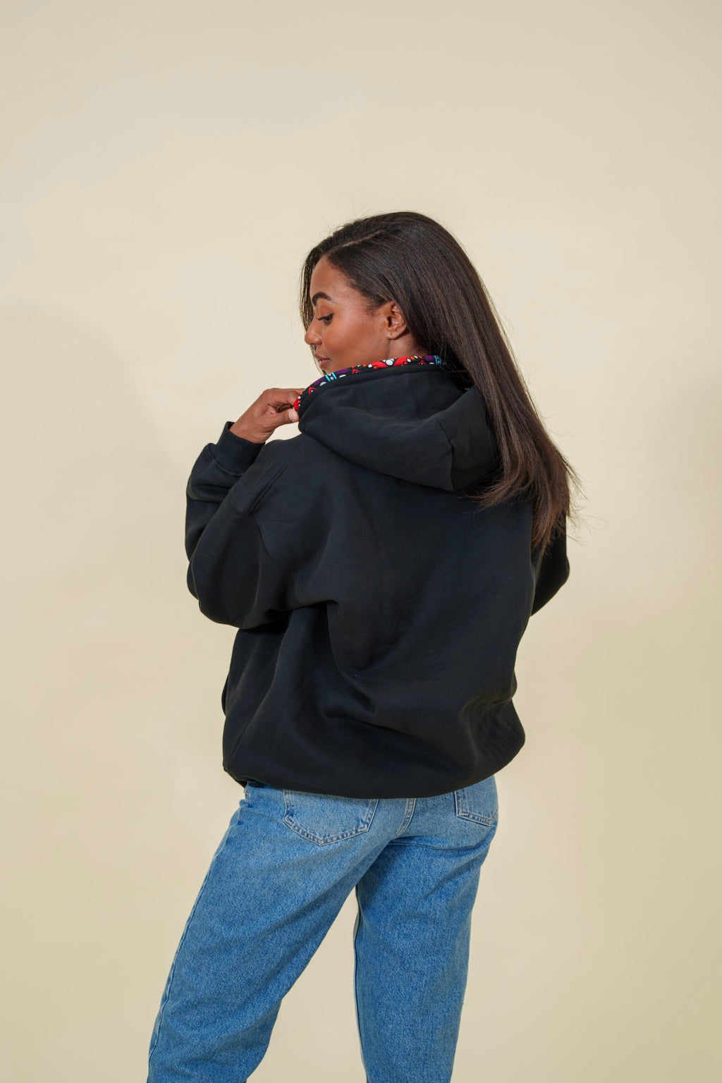 Kente trim Hoodie
