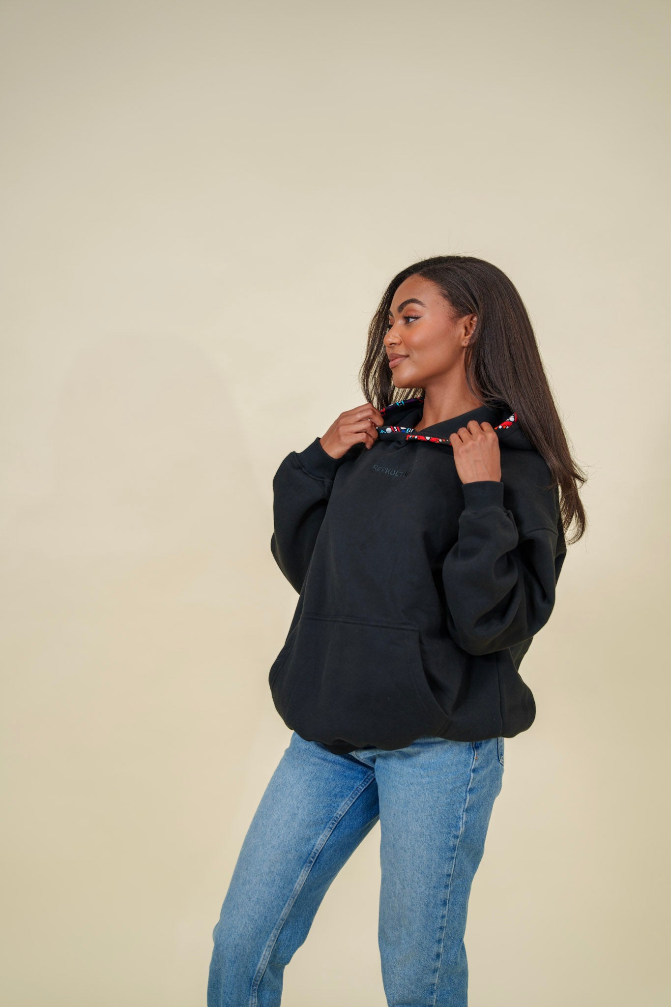 Kente trim Hoodie