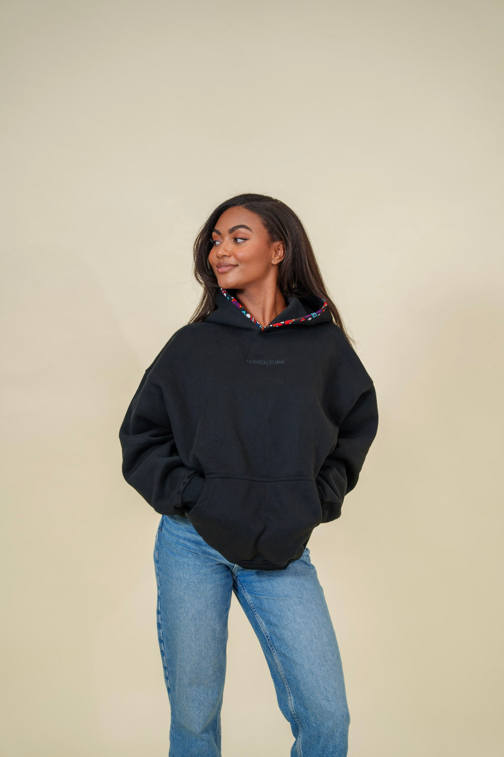 Kente trim Hoodie